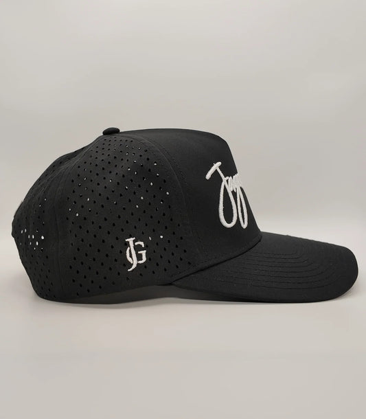 Black Cursive Hat