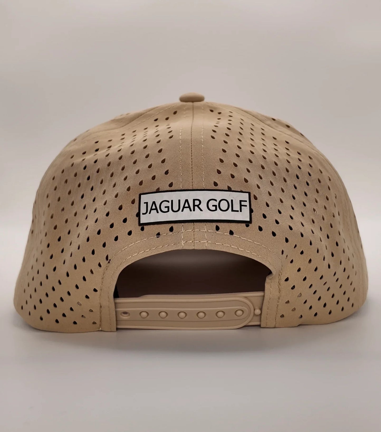 Cream Jaguar Golf Patch Hat