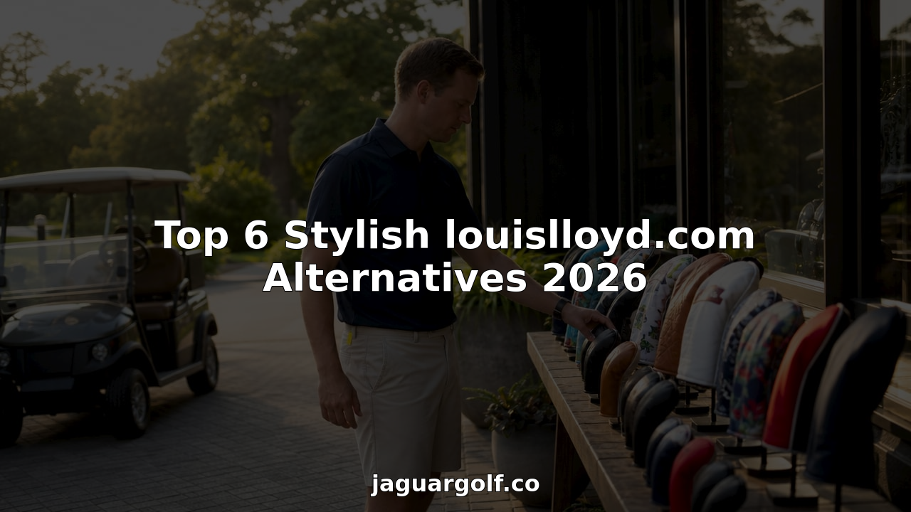 Golfer examining stylish golf headcovers in shop