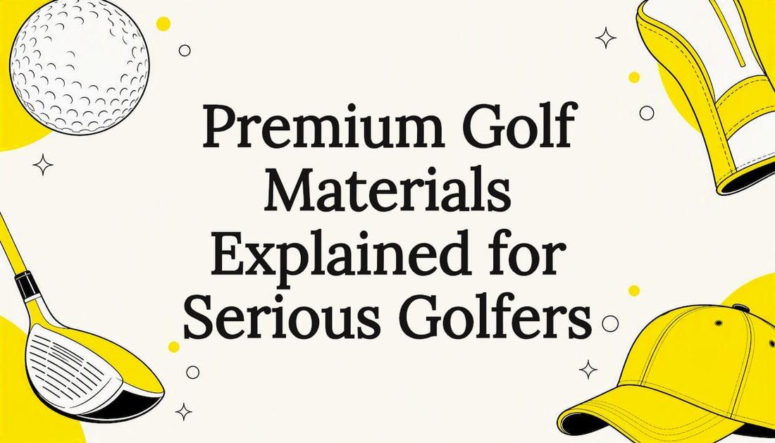 Decorative golf title card illustration