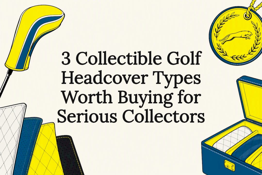 Collectible golf accessories title card