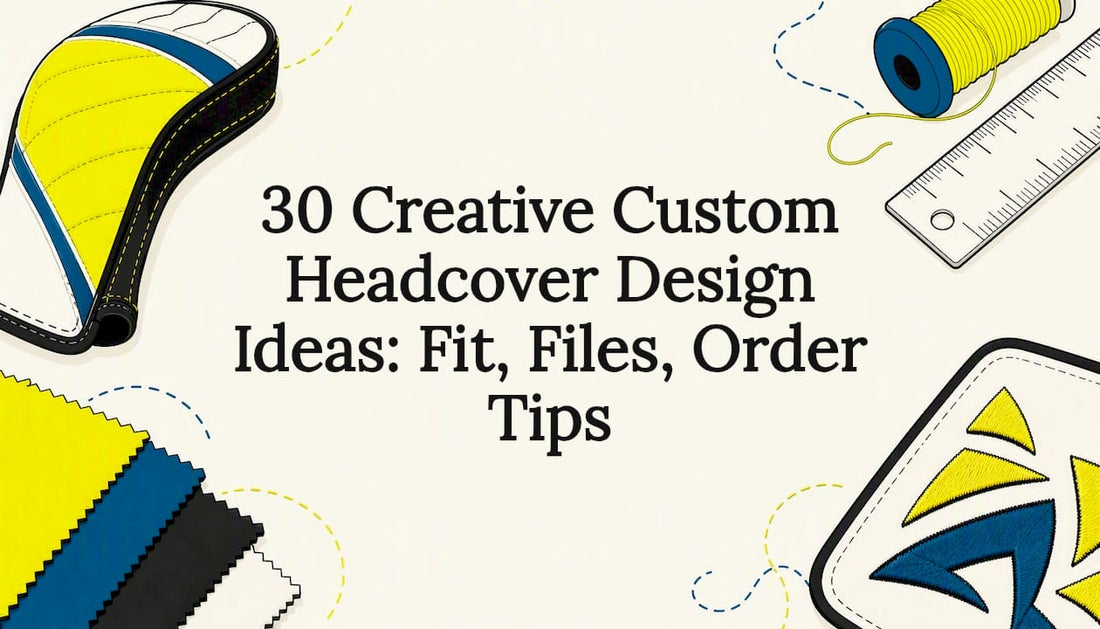 Custom headcover design title card