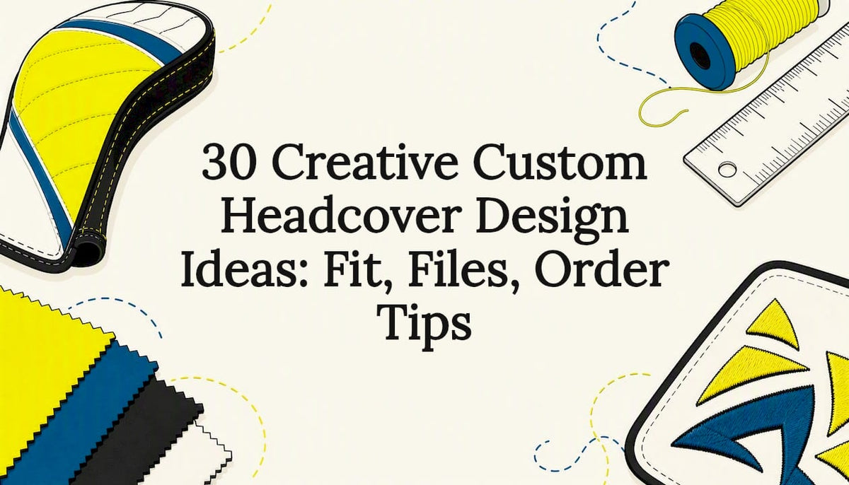 Custom headcover design title card
