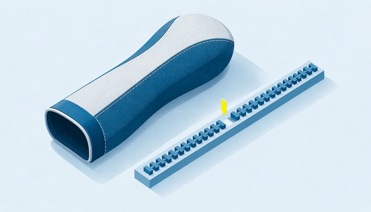 Abstract sleeve and segmented closure track