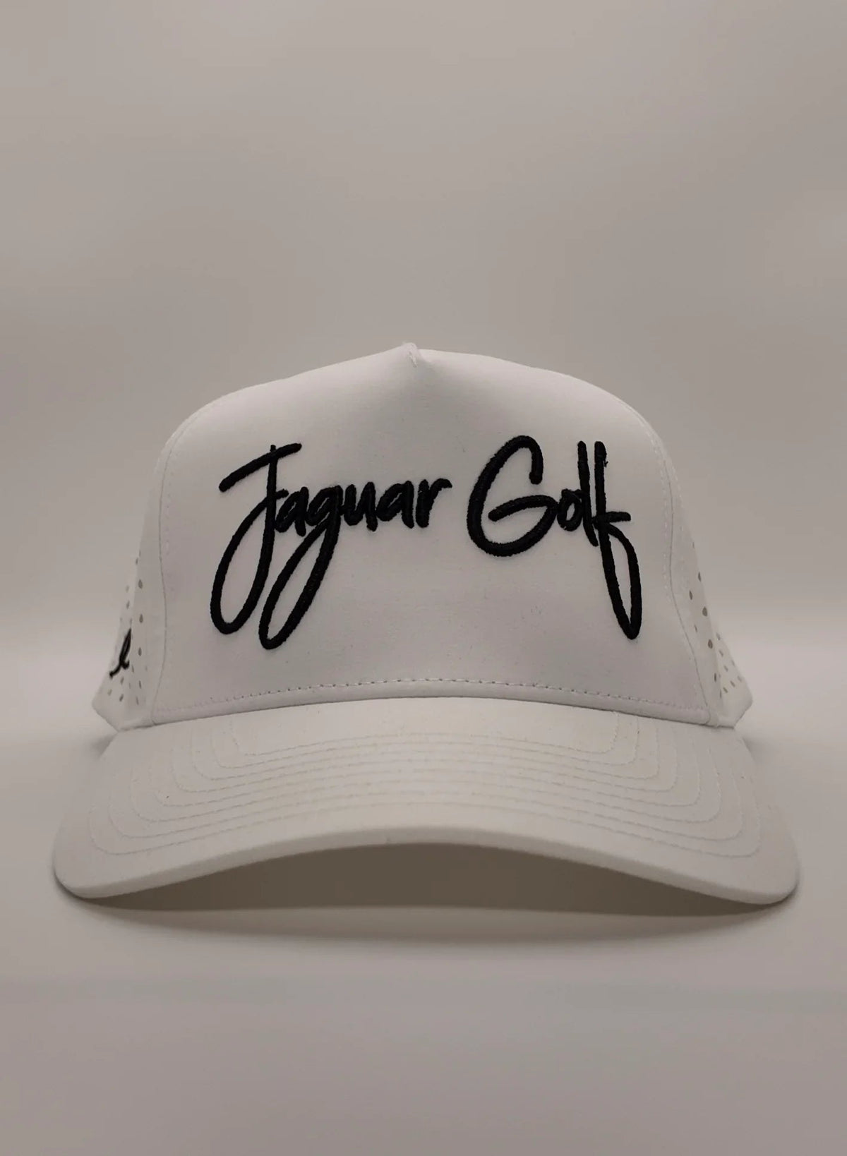 White Cursive Hat by Jaguar Golf