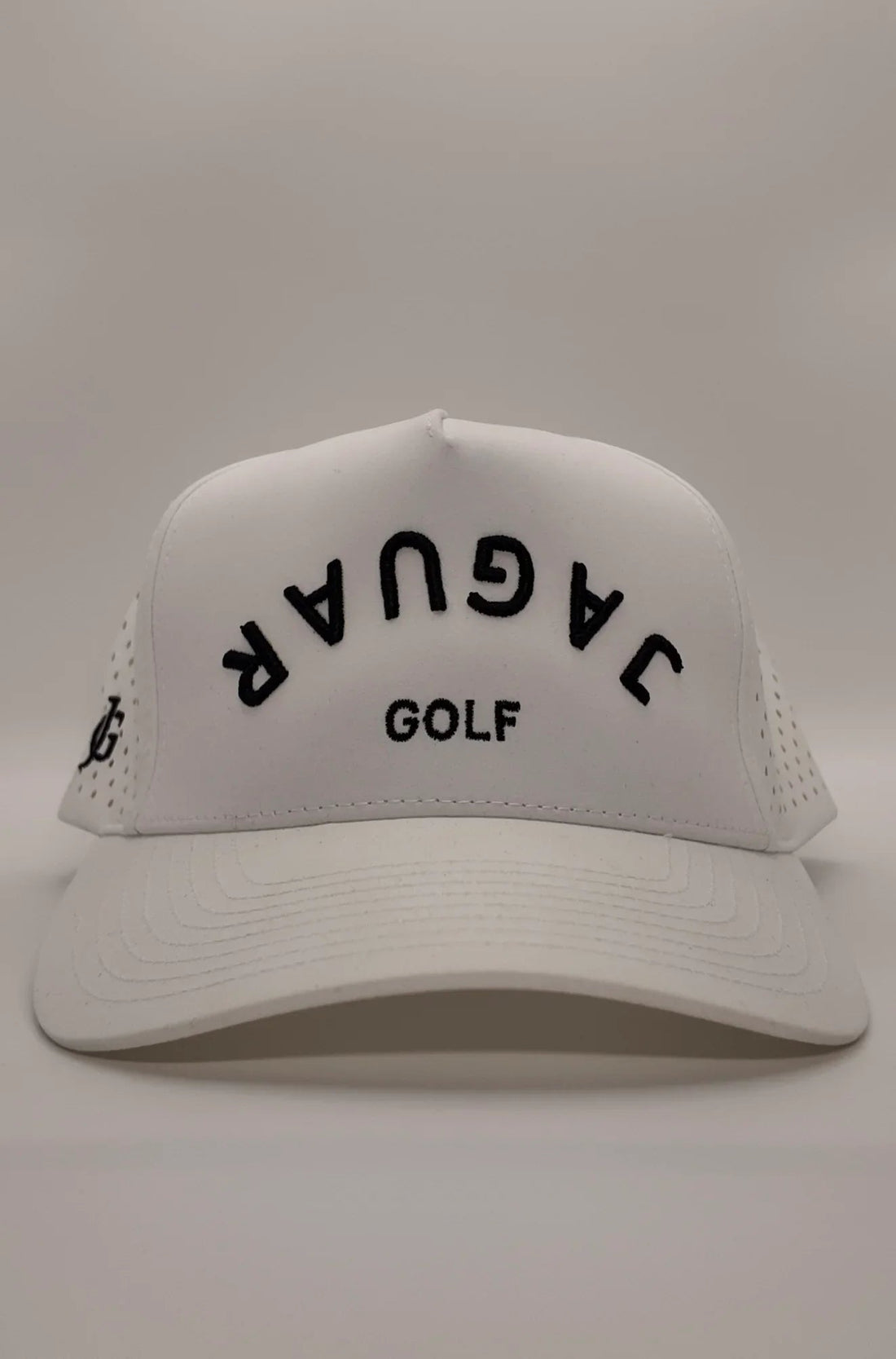 White Upside Down Hat by Jaguar Golf