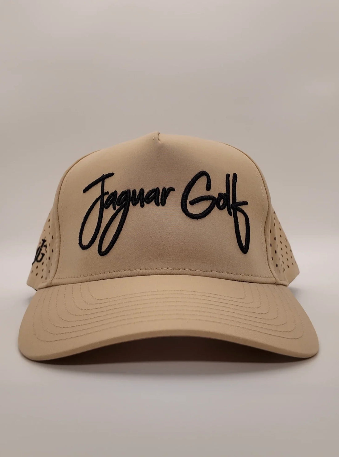 Cream Cursive Hat by Jaguar Golf