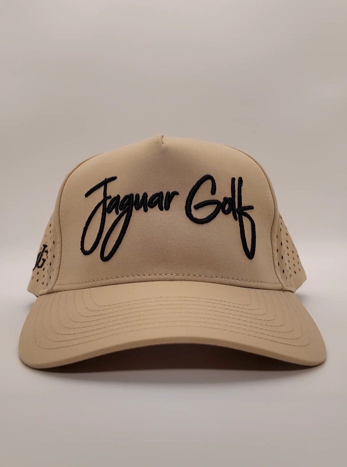 Cream Cursive Hat by Jaguar Golf
