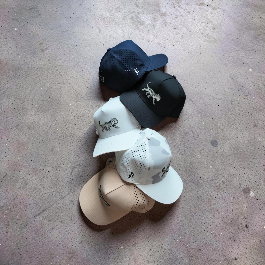 Performance Leather Patch Hat collection by Jaguar Golf