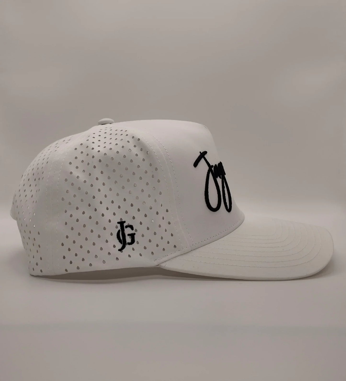 White Cursive Hat