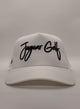 White Cursive Hat
