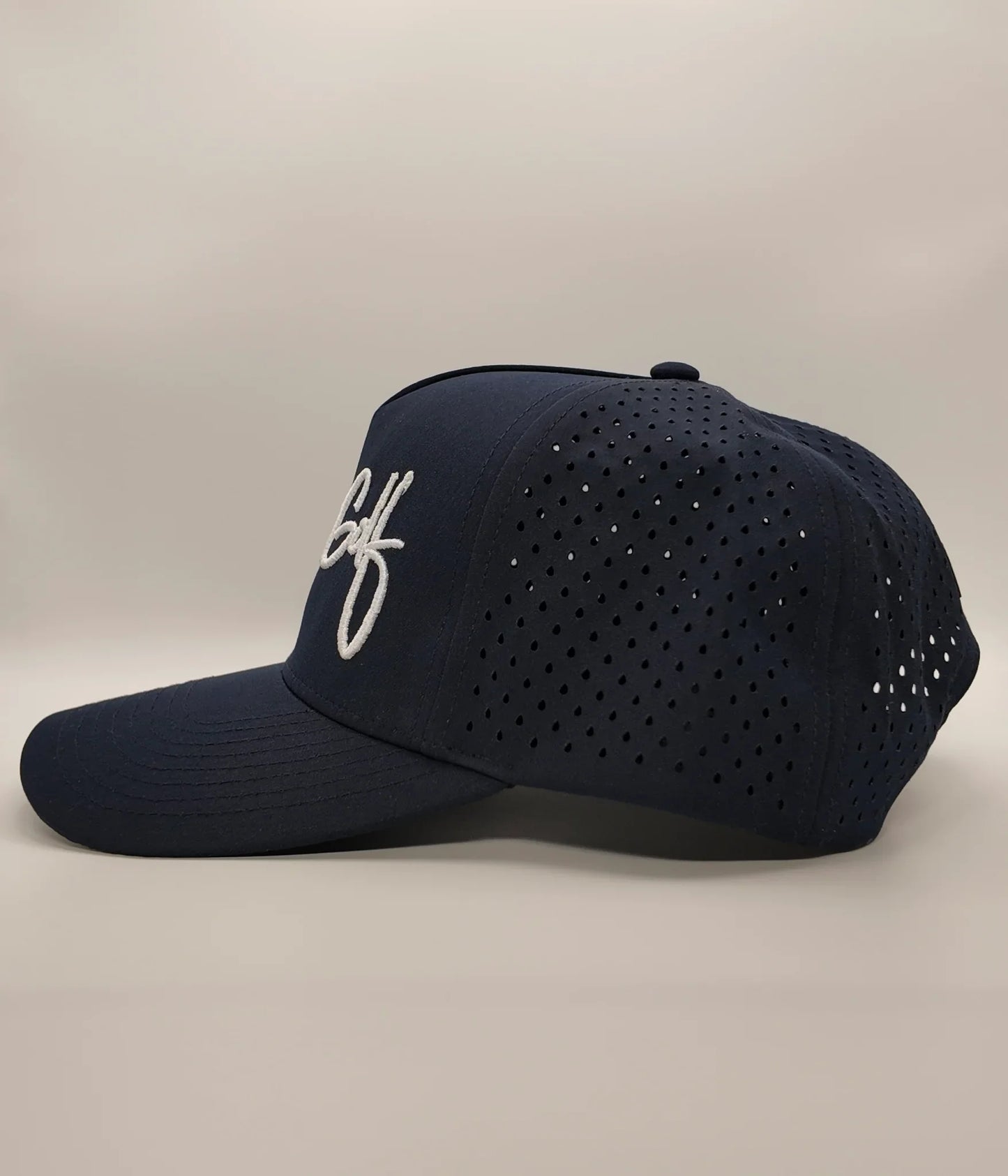 Navy Cursive Hat
