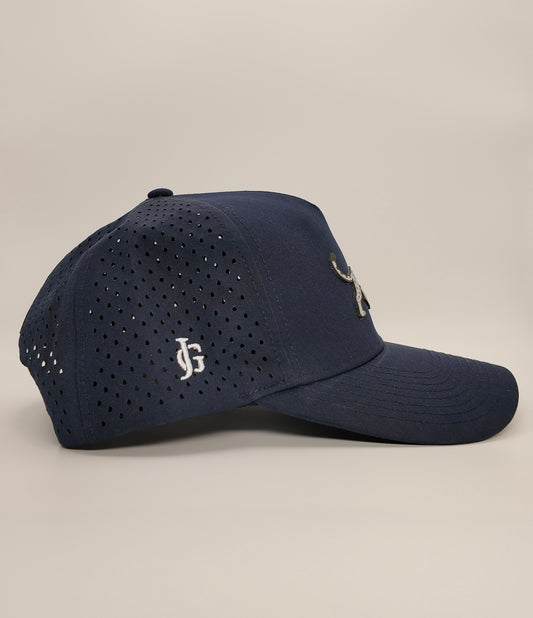 Navy Jaguar Golf Patch Hat