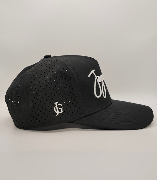 Black Cursive Hat