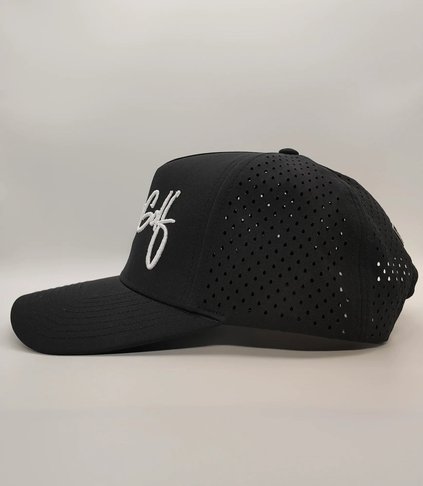 Black Cursive Hat
