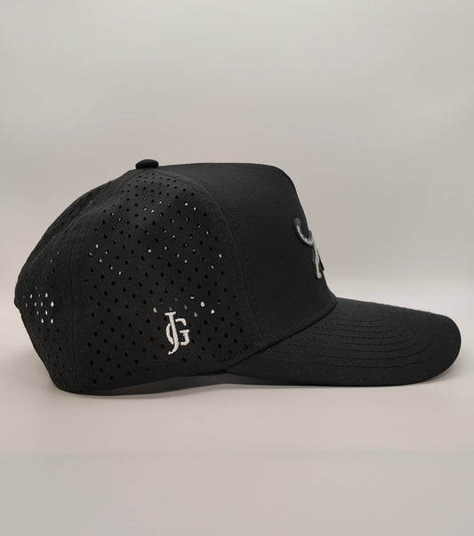 Black Jaguar Golf Patch Hat