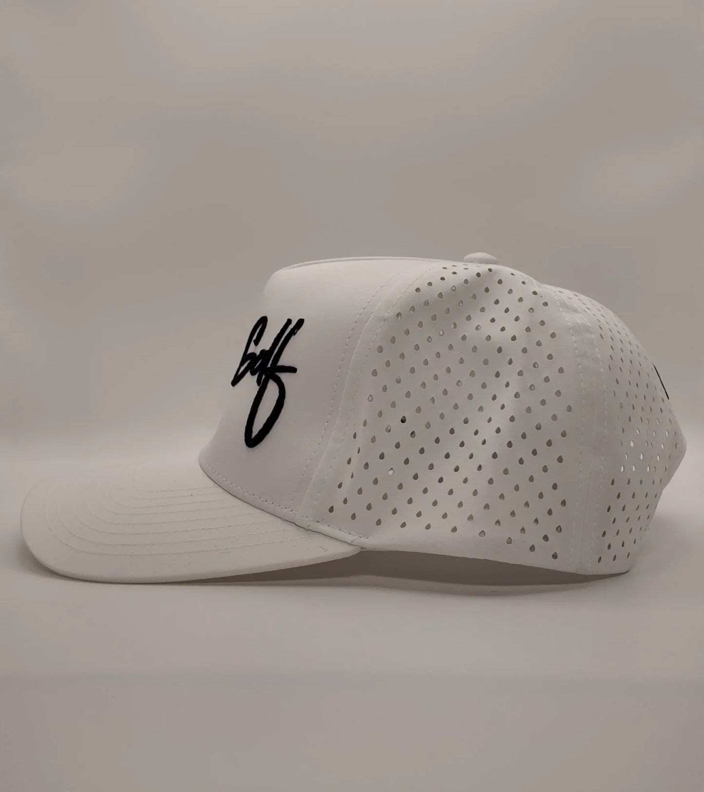 White Cursive Hat