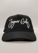 Black Cursive Hat